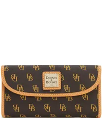 ドーネイアンドバーク レディース アクセサリー 財布 コントラスト ロゴ Dooney Bourke Blakely Collection Signature Logo Continental Conのサムネイル