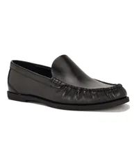 ナインウェスト レディース シューズ スリッポン・ローファー Nine West Womens Postit Flat SlipOn Loafers Black Leather ブラックのサムネイル