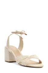 アレッツォ レディース シューズ ヒール サンダル アンクル Arezzo Andy Ankle Strap Sandal Panacotaのサムネイル