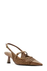 アレッツォ レディース シューズ ヒール Arezzo Hazel Slingback Pump Soul Naturalのサムネイル