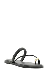 アレッツォ レディース シューズ サンダル Arezzo Pamela Flat Sandal Black ブラックのサムネイル