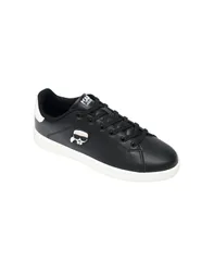 カール ラガーフェルド メンズ シューズ スニーカー レース KARLAGERFELD PARIS Mens Claude LaceUp Sneakers BlackWhite ホワイトのサムネイル