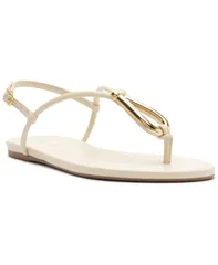 アレッツォ レディース シューズ サンダル Arezzo Womens Ramona Flat Sandals Panacotaのサムネイル