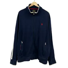 POLObyRalphLauren(ポロラルフローレン) ブルゾン サイズXL メンズ - ネイビー×白 長袖/ジップアップ/春/秋のサムネイル