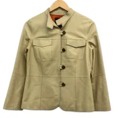 LANVIN COLLECTION(ランバンコレクション) ブルゾン サイズ40 M レディース美品  - ベージュ 長袖/レザー/春/秋のサムネイル