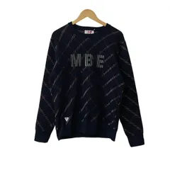 マスターバニーエディション 長袖セーター サイズ5 XL メンズ美品  - ダークネイビー×白×レッド クルーネック/チェック柄のサムネイル