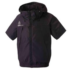 [Cooling Wear] アタックベース【5545】 The tough 空調風神服 チタンフード半袖ブルゾン 服のみ (JP, アルファベット, 3L, 標準, ブラック)のサムネイル