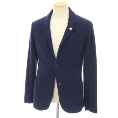 【中古】ラルディーニ LARDINI コットンナイロン 2B ニットジャケット ネイビー【サイズXS】【メンズ】のサムネイル