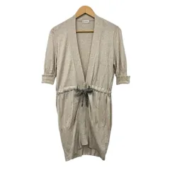 BRUNELLO CUCINELLI(ブルネロクチネリ) カーディガン サイズJ XL レディース - ベージュ 半袖/ロング丈のサムネイル