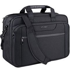 [KROSER] Business Bag for Men, 17.3-inch PC Compatible, Laptop Bag, Large Capacity Computer Bag, Shoulder Bag - Black | [KROSER] Business Bag for Men, 17.3-inch PC Compatible, Laptop Bag 9c104dde