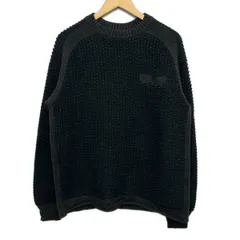 Sacai(サカイ) 長袖セーター サイズ3 L メンズ美品  - 15-00928M ネイビー×ダークグレー クルーネックのサムネイル