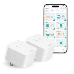 【国内メーカー】LinkJapan ePlug BT スマートプラグ 2個セット Wi-Fi不要で簡単設定 BT/Wi-Fi 2Way接続 遠隔操作 タイマー機能 GPS連動 コンパクト 隣のコンセントを塞がない設計 ハブ機能搭載 テレビ視聴 6527d5deのサムネイル
