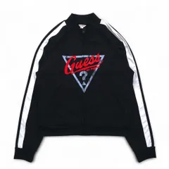 GUESS ORIGINALS トラックジャケット ジャージ M ブラック サイドライン ロゴプリントのサムネイル