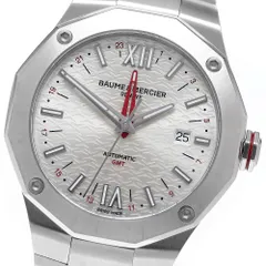 ボーム&メルシェ Baume & Mercier M0A10658 リビエラ GMT デイト 自動巻き メンズ 美品 保証書付き_973367のサムネイル