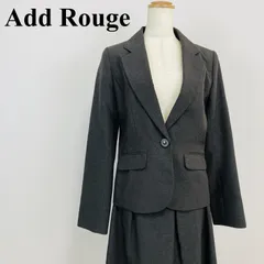 Add Rouge セットアップ スーツ フレアスカート テーラードジャケット グレー 11号L相当 0466K