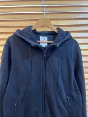 Y-3 YOHJI YAMAMOTO ヨウジヤマモト メンズ ブラック フードジップアップアウター コットンアウター スウェットアウターのサムネイル