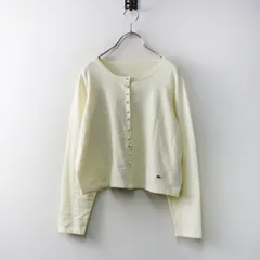 大きいサイズ ローズティアラ Rose Tiara×M-StyleLuxeコラボ リボン×パールニットカーディガン 42■アイボリー【2400015092966】のサムネイル