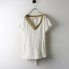 サブストリート CHARLI チャーリー リボン フレンチスリーブ カットソー XS ホワイト■トップス Vネック ブラウス	【2400015093192】のサムネイル