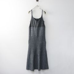 未使用 2022AW アキコアオキ AKIKOAOKI Nostalgic camisole dress-mono ノスタルジックキャミソールドレス F■グレー【2400015093093】