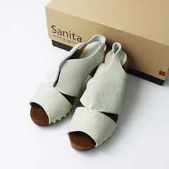 サニタ Sanita レザーウッドサンダル 36 オフホワイト∥服飾 くつ  革 ウッドヒール【02400015083780】のサムネイル