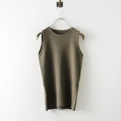 美品 2025SS ドゥーズィエムクラス MUSE de Deuxieme Classe Diner B CROP タンクトップ＼カーキ リブ ノースリーブ【2400015086224】のサムネイル