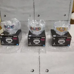 【TAKA145-40】◇ 内袋未開封 BANDAI SPIRITS ｢ ジョジョの奇妙な冒険 J賞 ソルベ•ジェラート用カップ PESCI•PROSCIUTTO•SORBET&GELATO ｣ まとめて3点セットのサムネイル