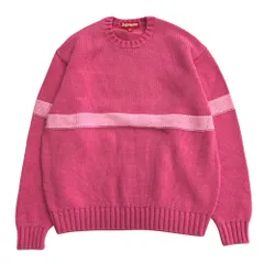 美品 Supreme シュプリーム 25ss Tonal Applique Sweater トーナルアップリケ セーター ニット クルーネック ロゴ S ピンク メンズ 古着 中古 USEDのサムネイル
