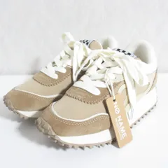 未使用 NONAME ノーネーム 素材コンビ スニーカー サイズ35 22.5cm相当 ベージュ レディース 古着 中古 USEDのサムネイル
