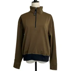 美品 26SS Mizuno ミズノ マーガレットハウエル HIGHDENCE POLYESTER JERSEY TOP カットソー 2 オリーブ レディース 古着 中古 USEDのサムネイル