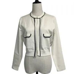 未使用 24AW Ballsey ボールジー ミラノリブ クルーネックカーディガン 11-02-44-02003 サイズS アイボリー レディース 古着 中古 USEDのサムネイル