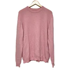 良品 lucien pellat-finet ルシアンペラフィネ カシミヤ100％ スワロフスキーロゴ ニットセーター M ピンク メンズ 古着 中古 USEDのサムネイル