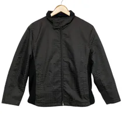 美品 ARMANI COLLEZIONI アルマーニコレツィオーニ 千鳥格子柄 ブルゾン ジャケット 48 ブラック  メンズ 古着 中古 USEDのサムネイル