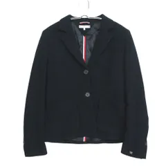 TOMMY HILFIGER トミーヒルフィガー テーラードジャケット 2B ブレザー 総裏地 ブルゾン アウター 上着 ネイビー 8【M】 レディース 【中古】のサムネイル