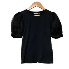 未使用 alice + olivia アリスアンドオリビア レーススリーブ カットソー XS ブラック レディース 古着 中古 USEDのサムネイル