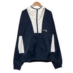 未使用 new Balance ニューバランス  NBウインドブレーカージャケット フーディー M ネイビー  メンズ 古着 中古 USEDのサムネイル