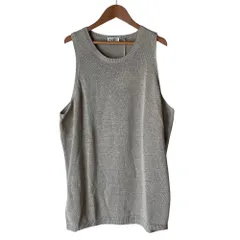 未使用 Brunello Cucinelli ブルネロクチネリ ノースリーブ ラメニット タンク トップス タンクトップ S グレージュ  レディース 古着 中古 USEDのサムネイル
