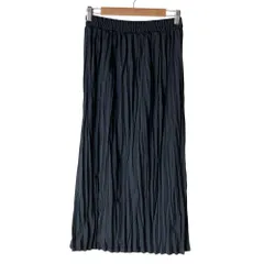 美品 26SS ZUCCa ズッカ S WASHER PLEATS ワッシャープリーツ ロングスカート ZU61JG207 M グレー レディース 古着 中古 USEDのサムネイル