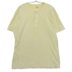 three dots スリードッツ 半袖Ｔシャツ ヘンリーネック コットン ジャージー カットソー オフホワイト L メンズ 【中古】のサムネイル