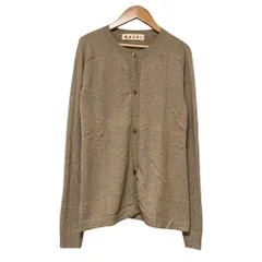 美品 MARNI マルニ カシミヤ100％ ニット カーディガン サイズ42 ブラウン レディース 古着 中古 USEDのサムネイル