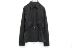 グッチ 44(約L) ホースビット ウエストマーク デザインシャツ ストレッチ コットン系 黒 ブラック GUCCI 6975fのサムネイル