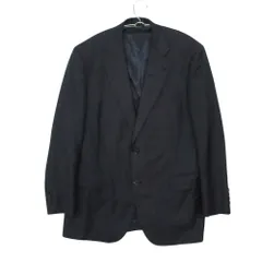 Aquascutum アクアスキュータム テーラードジャケット ウール サイドベンツ ノッチドラペル 2B FK-1 ネイビー 100AB7【L】 メンズ 【中古】のサムネイル