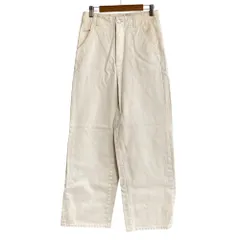 美品 25SS MACPHEE マカフィー ピグメントドリルクロス ストレートパンツ 12-04-51-04032 サイズ34 ホワイト レディース 古着 中古 USEDのサムネイル