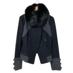 美品 PINKO ピンコ ウール ヘリンボーン ジャケット サイズ38 ブラック レディース 古着 中古 USEDのサムネイル
