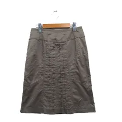 ボディドレッシングデラックス BODY DRESSING Deluxe 台形 スカート ミニ コットン シンプル 38 カーキ /KT10のサムネイル