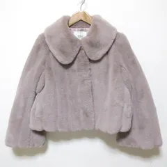 美品 Her lip to ハーリップトゥ Winter Love Faux Fur Coat エコファーコート 1234307051 サイズM ピンクベージュ レディース 古着 中古 USEDのサムネイル