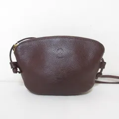 美品 CI-VA チーバ レザー ショルダーポーチ ミニショルダーバッグ ブラウン レディース 古着 中古 USEDのサムネイル