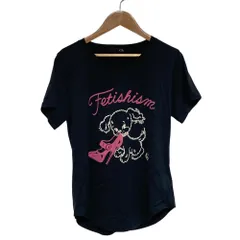 美品 HYSTERIC GLAMOUR ヒステリックグラマー PUPPY CS Tシャツ 半袖 カットソー サイズF ブラック レディース 古着 中古 USEDのサムネイル
