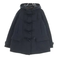 BURBERRY BLACK LABEL (バーバリー ブラックレーベル) ウールニット ダッフルコート フード ジップアップ グレー B1B25-640-08のサムネイル