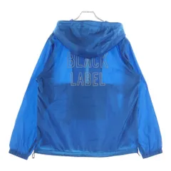 BURBERRY BLACK LABEL (バーバリー ブラックレーベル) バックロゴプリント アノラックパーカー ジャケット ハーフジップ プルオーバー ポリエステル ブルー D1F18-120-24のサムネイル