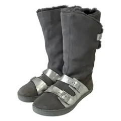 良品 BIRKENSTOCK ビルケンシュトック DANBURY レザーベルト ムートンブーツ 37 約24cm グレー レディース 古着 中古 USEDのサムネイル